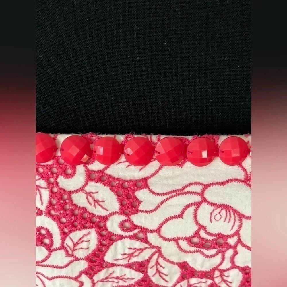 Lilly Pulitzer NWT Allegra Dress Holy Roses hotty pink roses eyelet dress size 4 - Picture 5 of 10